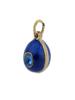 RUSSIAN 88 GILT SILVER ENAMEL GEMSTONE EGG PENDANT PIC-0