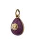 RUSSIAN SILVER GILT GUILLOCHE ENAMEL EGG PENDANT PIC-1