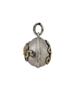 RUSSIAN 88 SILVER NICHOLAS II MONOGRAM EGG PENDANT PIC-1