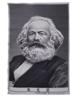 CHINESE COMMUNIST SILK TAPESTRY OF KARL MARX PIC-0