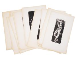 ARBIT BLATAS SET OF MARCEL MARCEAU LITHOGRAPHS