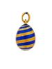 RUSSIAN ST PETERSBURG 14K GOLD ENAMEL EGG PENDANT PIC-0