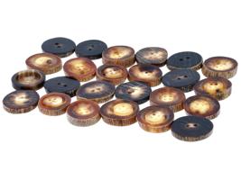 COLLECTION OF VINTAGE NATURAL HORN BUTTONS