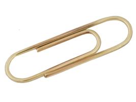 VINTAGE TIFFANY 14K YELLOW GOLD PAPERCLIP MONEY CLIP