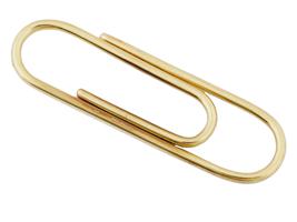 VINTAGE TIFFANY 14K YELLOW GOLD PAPERCLIP MONEY CLIP