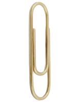 VINTAGE TIFFANY 14K YELLOW GOLD PAPERCLIP MONEY CLIP