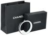 CHANEL BLACK AND WHITE LOGO BANGLE BRACELET IOB PIC-1