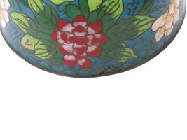 ANTIQUE CHINESE QING DYNASTY CLOISONNE BOWL