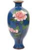 ANTIQUE JAPANESE CLOISONNE ENAMEL OVER COPPER VASE PIC-0