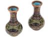 ATTR TO NAMIKAWA RARE JAPANESE CLOISONNE ENAMEL VASES PIC-1