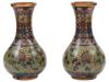 ATTR TO NAMIKAWA RARE JAPANESE CLOISONNE ENAMEL VASES PIC-3