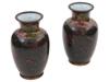 ATTR TO NAMIKAWA RARE JAPANESE CLOISONNE ENAMEL VASES PIC-1