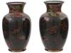 ATTR TO NAMIKAWA RARE JAPANESE CLOISONNE ENAMEL VASES PIC-3