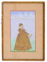 ANTIQUE INDIAN MUGHAL NOBLEMAN MINIATURE PAINTING