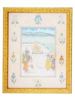 ANTIQUE INDIAN MUGHAL EMPIRE MINIATURE PAINTING