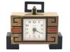 VINTAGE ART DECO CUBIST TRAVEL CLOCK CARTIER 1988 PIC-0