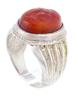 ANTIQUE VICTORIAN SILVER CARNELIAN INTAGLIO RING PIC-7