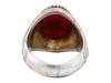 ANTIQUE VICTORIAN SILVER CARNELIAN INTAGLIO RING PIC-5