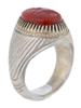 ANTIQUE VICTORIAN SILVER CARNELIAN INTAGLIO RING PIC-3