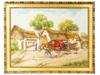 HUNGARIAN RURAL SCENE HORSE PAINTING BY ELEMER KOVACS PIC-0