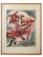 1968 LITHOGRAPH VALLEY OF SHADOW OF DEATH AFTER DALI