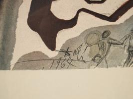 1968 LITHOGRAPH VALLEY OF SHADOW OF DEATH AFTER DALI