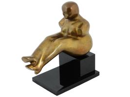 UKRANIAN BRONZE NUDE FEMALE FIGURE BY YURI KRASNY