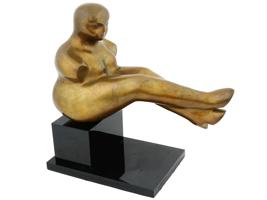 UKRANIAN BRONZE NUDE FEMALE FIGURE BY YURI KRASNY