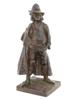 ANTIQUE ROBERT DELANDRE FRENCH BRONZE SCULPTURE PIC-2