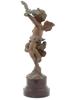 ANTIQUE FRENCH SIGNED BRONZE CHERUB FIGURE C 1900 PIC-2