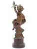 ANTIQUE FRENCH SIGNED BRONZE CHERUB FIGURE C 1900 PIC-3