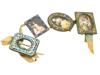 ITALIAN FLORENTINE MICRO MOSAIC PICTURE FRAMES PIC-1