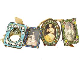 ITALIAN FLORENTINE MICRO MOSAIC PICTURE FRAMES