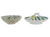 VINTAGE CERAMIC BOWL AND STIG LINDBERG LEAF DISH PIC-1