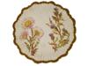 TRIO OF VINTAGE PORCELAIN PLATES WITH FLORAL DESIGNS PIC-6