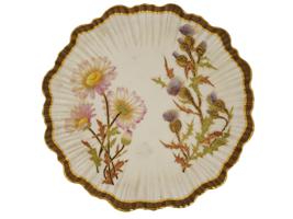 TRIO OF VINTAGE PORCELAIN PLATES WITH FLORAL DESIGNS