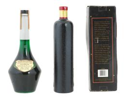 COLLECTION OF ALCOHOL DRINKS IN VINTAGE BOTTLES