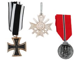 THREE GERMAN MILITARY AWARDS FROM WWI AND WWII