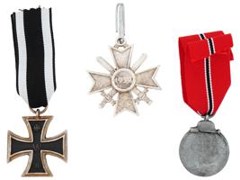 THREE GERMAN MILITARY AWARDS FROM WWI AND WWII