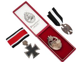 WWII GERMAN MILITARY MEDALS IRON CROSS AND MORE