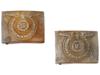 WWII NAZI GERMAN THIRD REICH ENLISTED BELT BUCKLES PIC-1