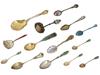 ANTIQUE AND VINTAGE SILVER ENAMEL SOUVENIR SPOONS PIC-0