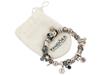 PANDORA BRACELET W SILVER AND GOLD BRAND CHARMS PIC-0