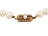 VINTAGE MIKIMOTO 18K GOLD CLASP PEARL NECKLACE PIC-1