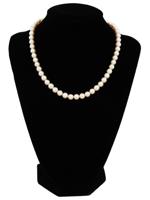 VINTAGE MIKIMOTO 18K GOLD CLASP PEARL NECKLACE