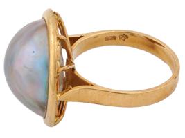 VINTAGE 14K GOLD RING WITH A PEARL