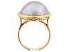 VINTAGE 14K GOLD RING WITH A PEARL PIC-4