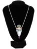 AURORA PATTI MODERNIST STERLING SILVER JADE NECKLACE PIC-1