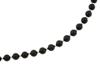 VINTAGE 14K GOLD ACCENT BLACK ONYX BEAD NECKLACE PIC-3