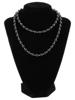 VINTAGE 14K GOLD ACCENT BLACK ONYX BEAD NECKLACE PIC-0